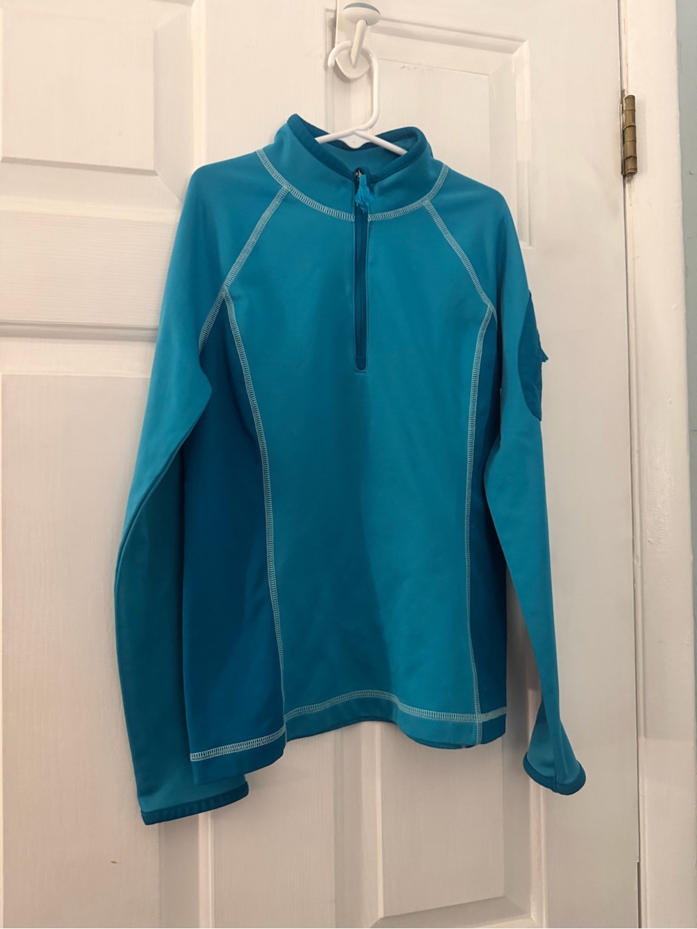 REI Girls Quarter Zip Performance Pullover Teal Size M 10–12